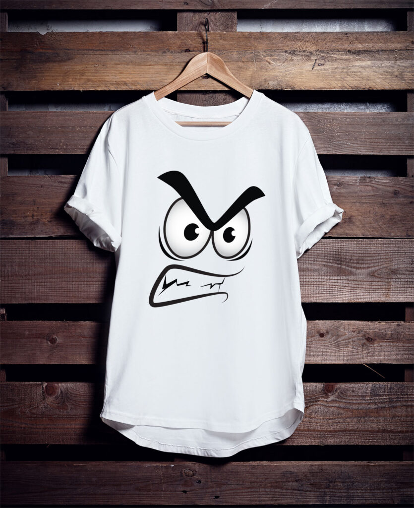 Angry unisex T shirt
