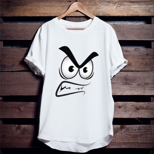 Angry T shirt Graphic Printed