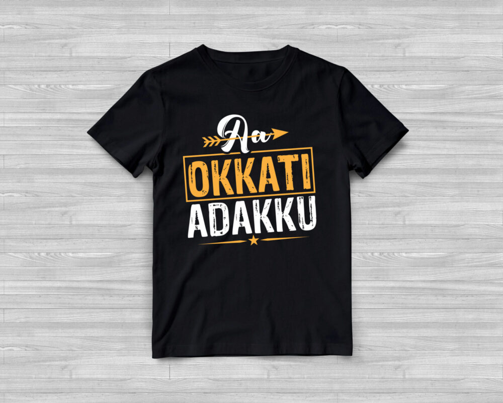 Aa Okkati Adakku Womens Black T shirt