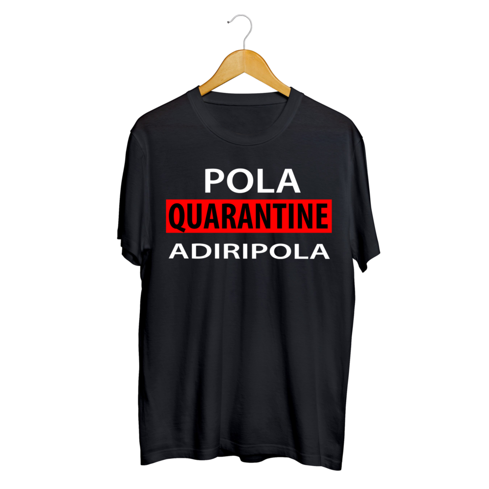 Telugu Trending Pola Quarantine Adiripola Black Color Graphic Printed T shirt