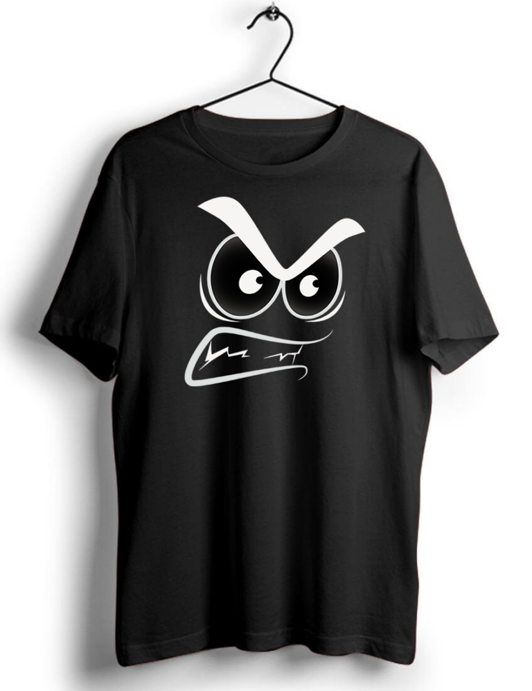 Funny Angry T shirt | Unisex Graphic Black online Telugu T shirts