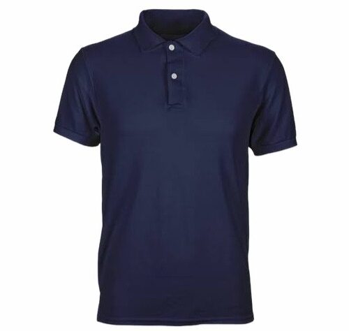 Solid Plain Navy Blue Polo T shirt