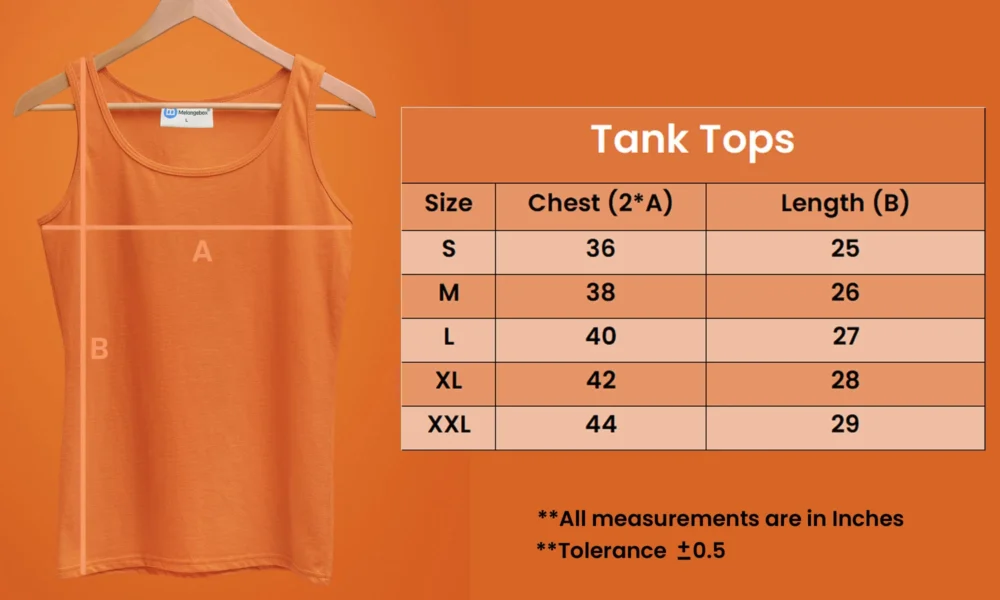 tank Tops vest Size chat